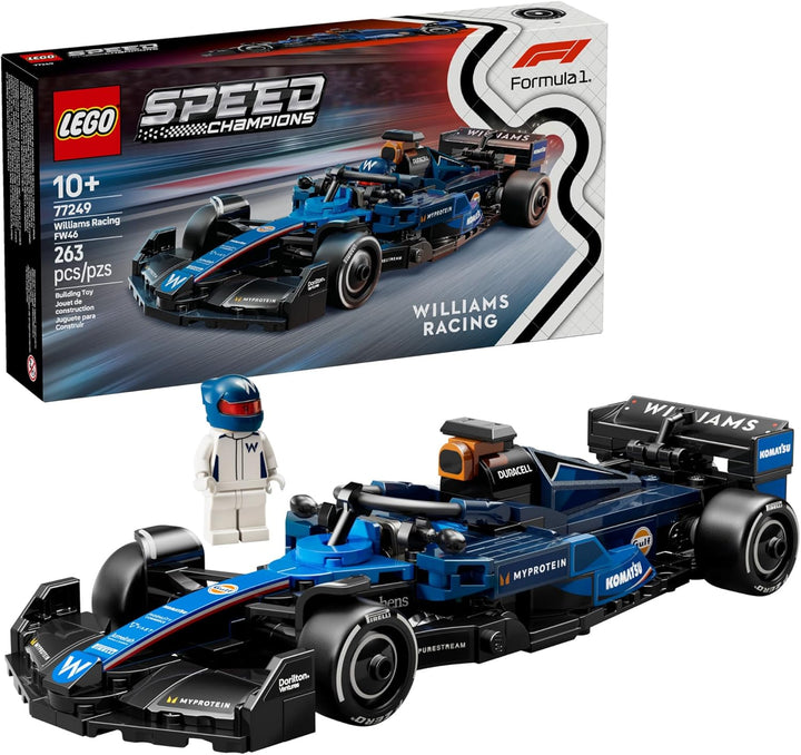 The LEGO 77249 Williams Racing FW46 F1® Race Car set offers an engaging building experience for both kids and adults. Its detailed design and authentic features provide a fun way to celebrate the Williams Racing team's 2024 season. Whether you're a motorsport enthusiast or a LEGO collector, this set is a valuable addition to your collection.
