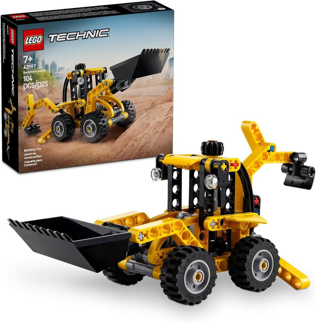 LEGO 42197 Backhoe Loader, this model mimics the full range of a real-life backhoe loader, perfect for imaginative and mechanical play. Get double the value with a 2-in-1 set—rebuild your loader into a second functional model to extend the fun and challenge. From its heavy-duty look to its realistic cabin, this is a set you’ll be proud to showcase once completed.