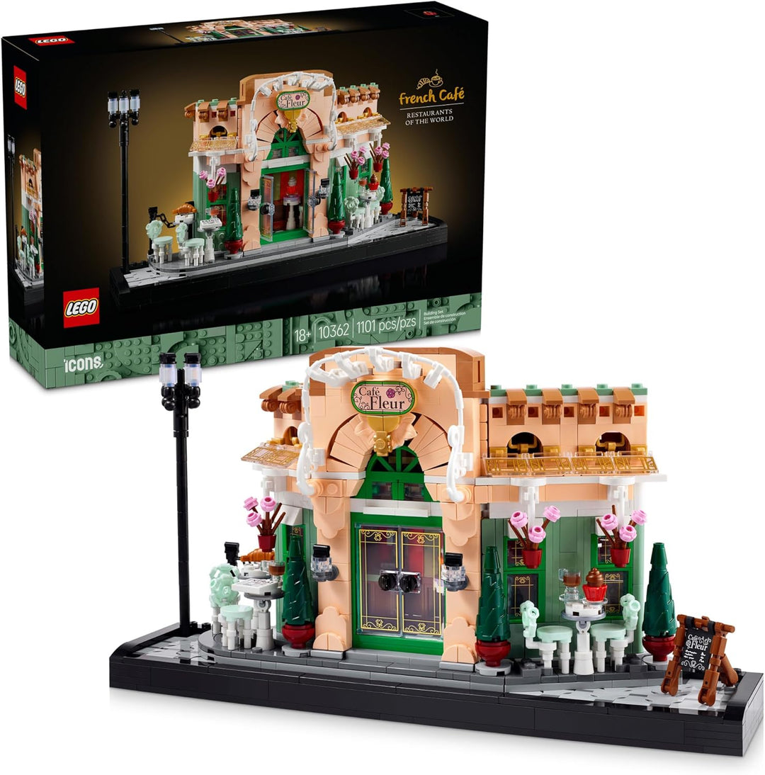 LEGO® Icons 10362 French Café is perfect for adult builders, this set blends creativity with architectural beauty in a Parisian theme. A perfect gift for birthdays, holidays, or any occasion that calls for a beautiful, thoughtful build.