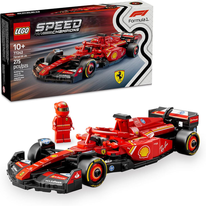 LEGO 77242 Ferrari SF-24 F1® Race Car set combines intricate design with interactive features. It not only provides an immersive building experience but also serves as a testament to the engineering excellence of the Ferrari racing team.