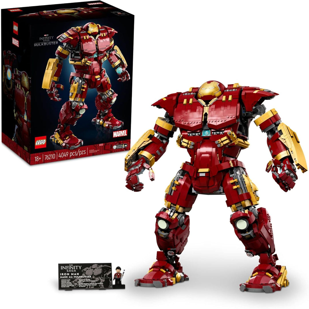 The LEGO 76210 Hulkbuster features light-up elements, articulated joints, and screen-accurate armor plating inspired by Avengers: Age of Ultron. If you want a premium LEGO Marvel experience that combines scale, authenticity, and collectible value, the LEGO 76210 Hulkbuster is the ultimate choice.