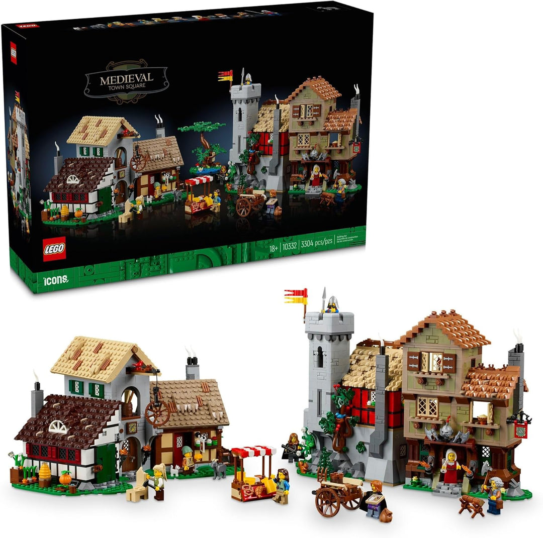 The LEGO 10332 Medieval Town Square blends nostalgia, craftsmanship, and creative storytelling, delivering an unforgettable building experience that celebrates the timeless spirit of LEGO Castle. Reimagines the beloved 2009 Medieval Market Village with upgraded details, refined architecture, and modern building techniques for today’s collectors.