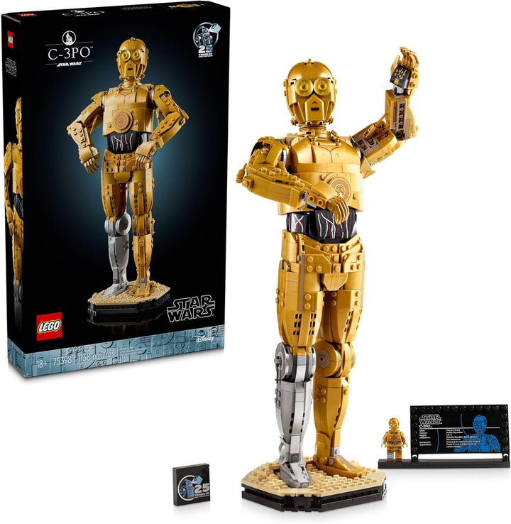 This set offers an immersive building experience, allowing you to construct one of the most iconic characters from the Star Wars™ saga. Whether you're a longtime fan or new to the series, the LEGO 75398 C-3PO™ model provides a rewarding project and a standout display piece that embodies the charm and detail of the galaxy's most famous protocol droid.