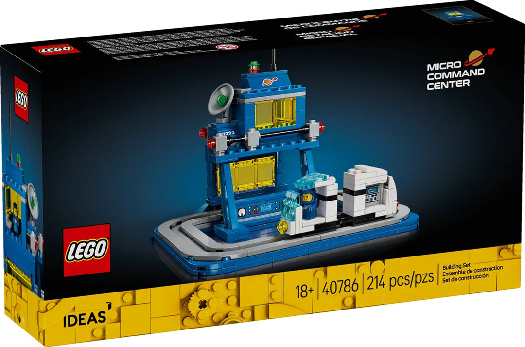 LEGO 40786 Micro Command Center, this set perfectly captures the essence of the original space command centers in micro form. Small in size but big in impact—perfect for desktops, shelves, and LEGO-themed dioramas. An excellent budget-friendly gift for LEGO fans, especially those who love nostalgia or classic sci-fi themes.
