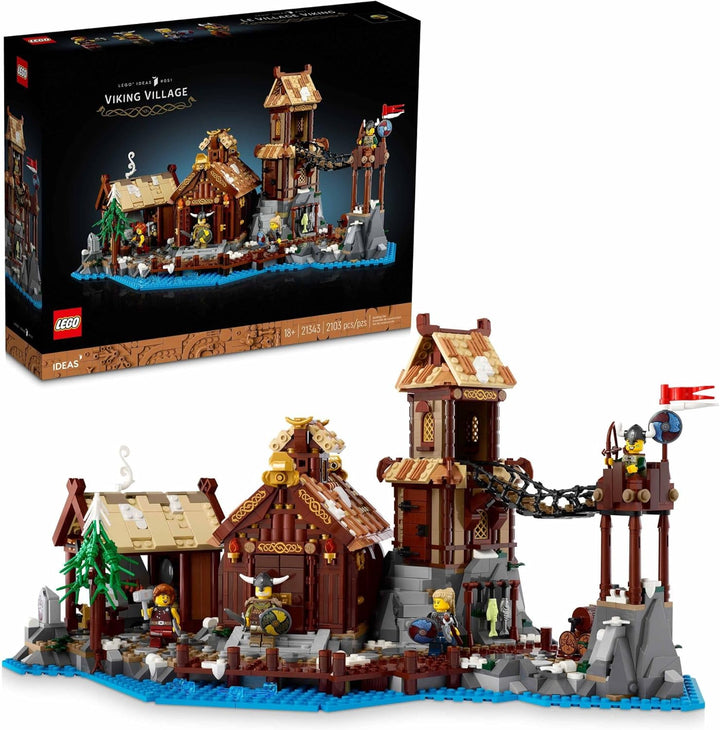 LEGO 21343 Viking Village set is based on a fan submission, meaning it’s been vetted and voted on by thousands of LEGO fans worldwide—guaranteeing appeal, originality, and authenticity. From dragon-headed roofs to period-accurate weapons and tools, the set offers a deep dive into Viking culture and architecture. The modular design allows for flexible display options or imaginative storytelling and play—ideal for collectors and creators alike.