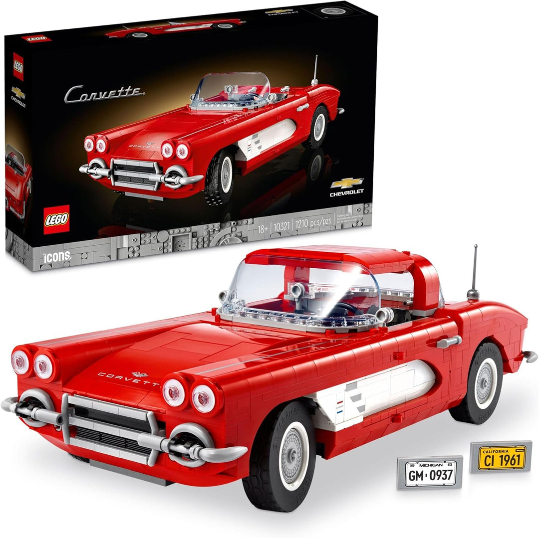 LEGO® 10321 Corvette, this set beautifully recreates a classic American car icon, blending nostalgia with brick-built precision. With premium elements and accurate styling, it’s perfect for display, admiration, and conversation. Enjoy a relaxing and immersive build with clear instructions and high-quality components designed for adults.