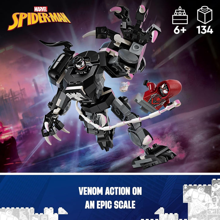 Lego 76276 Venom Mech Armor vs. Miles Morales