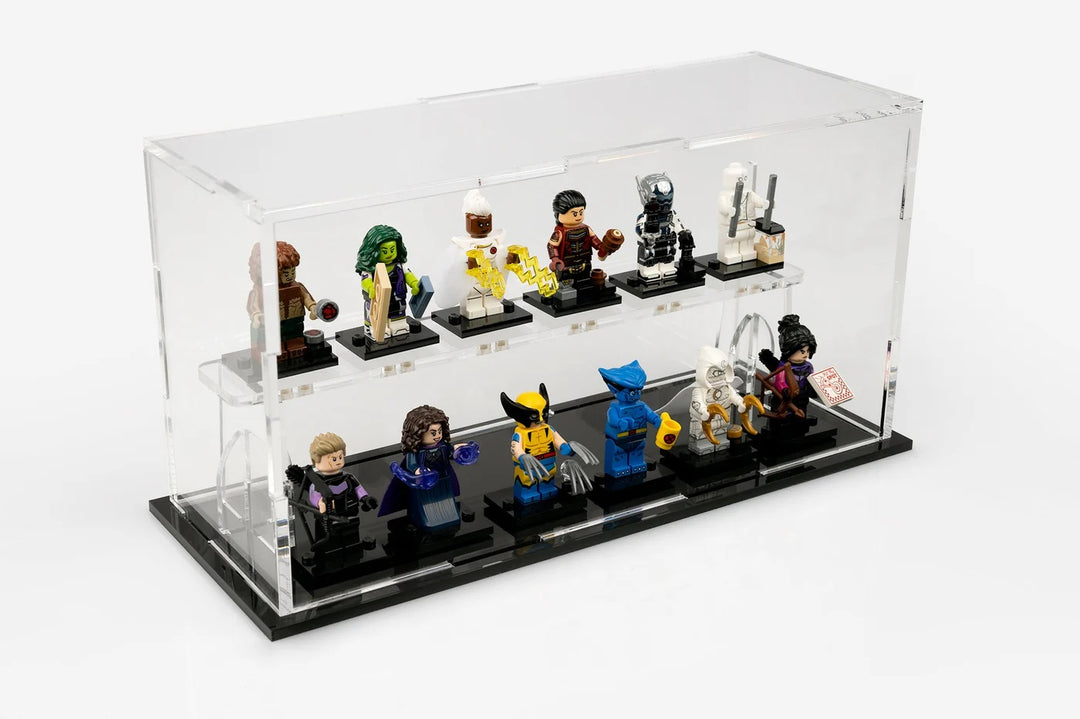 Minifigure Podium 12 Count Display Case MP12