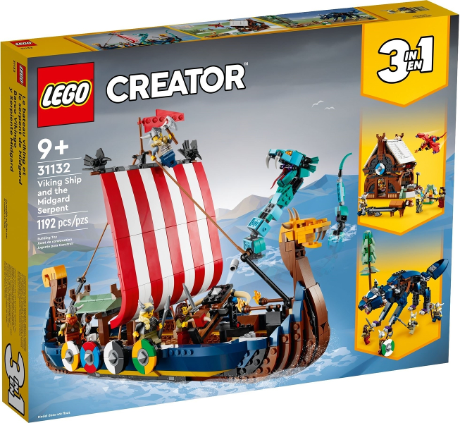 LEGO Creator Viking Ship and the Midgard Serpent 31132