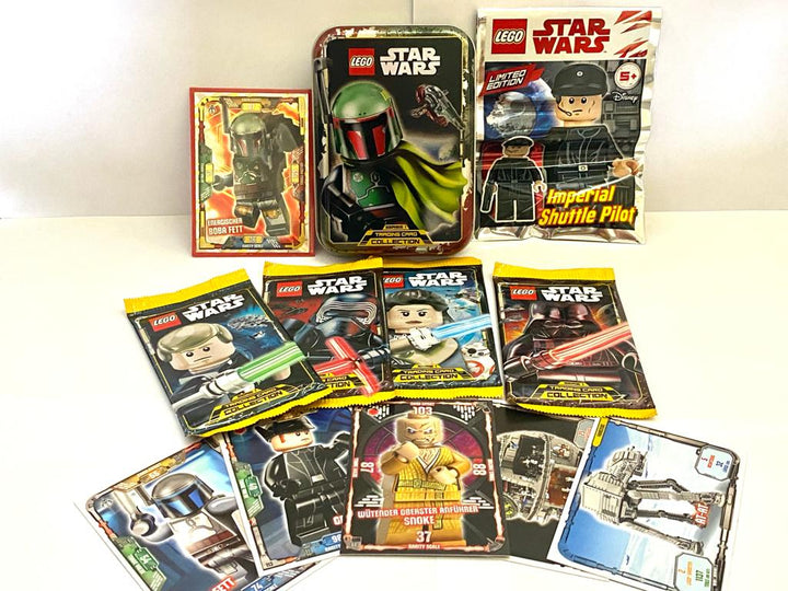 Lego Star Wars Trading Cards Series 1 Collector Tin Boba Fett-Toys Coming In Hot