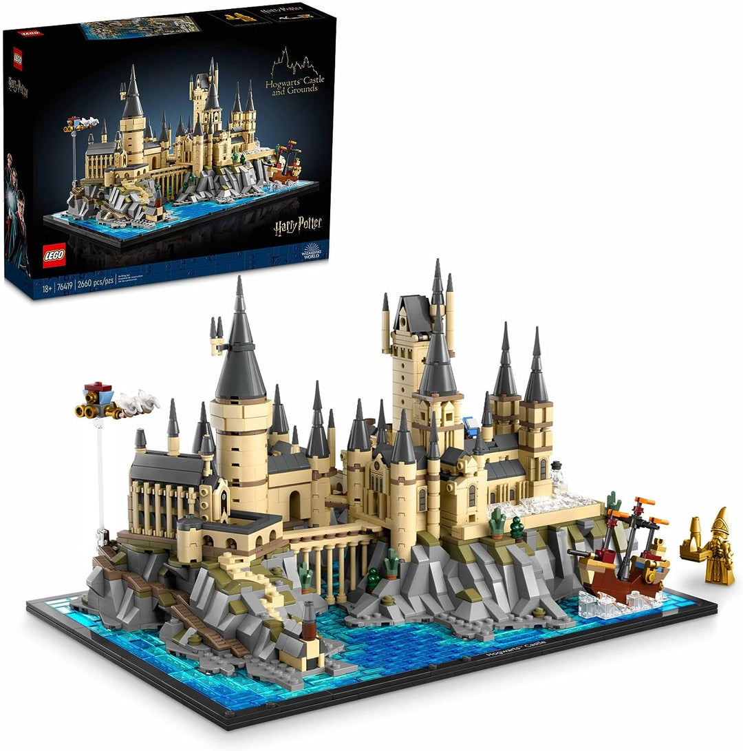 The LEGO 76419 Hogwarts™ Castle and Grounds offers a magical and detailed building experience, bringing the world of Harry Potter™ to life. The hidden rooms, secret passages, and interactive features add depth and realism to your Hogwarts™ Castle, enhancing imaginative play and storytelling.