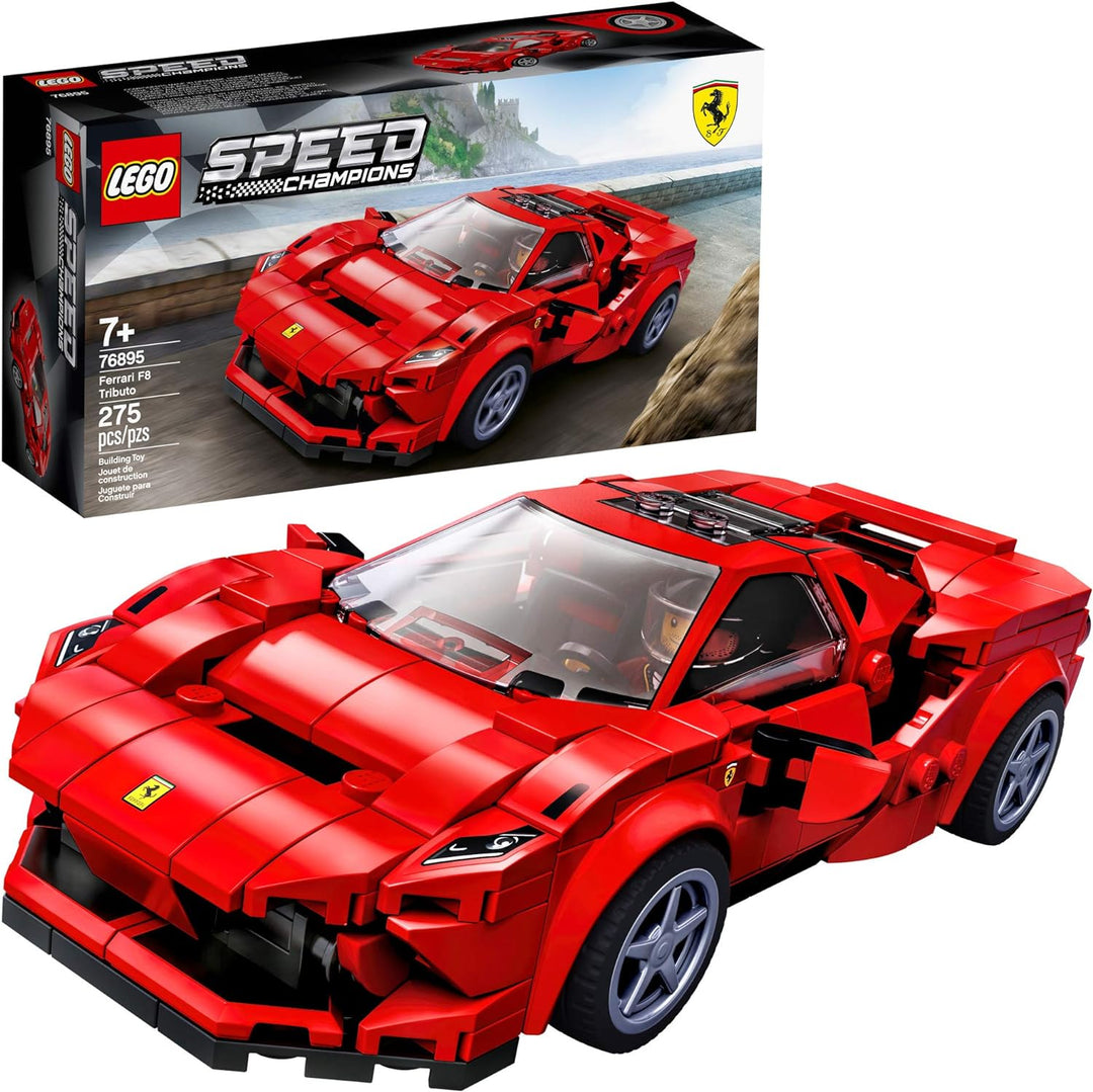 LEGO 76895 Ferrari F8 Tributo offers a rewarding build that’s perfect for both adult collectors and younger builders who love cars. Celebrate the design and power of Ferrari’s most impressive V8 supercar with this detailed LEGO model. As part of the LEGO Speed Champions series, this set is a valuable addition to any LEGO car collection.