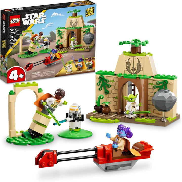 LEGO® 75358 Tenoo Jedi Temple™ is perfect for ages 4+, with simple steps and starter bricks to encourage confidence in early LEGO® building. Supports storytelling, imaginative play, and basic problem-solving in an age-appropriate Star Wars™ setting. Features new heroes Lys and Kai alongside a classic favorite—Master Yoda. Promotes motor skill development, creativity, and an early love of STEM-based play.