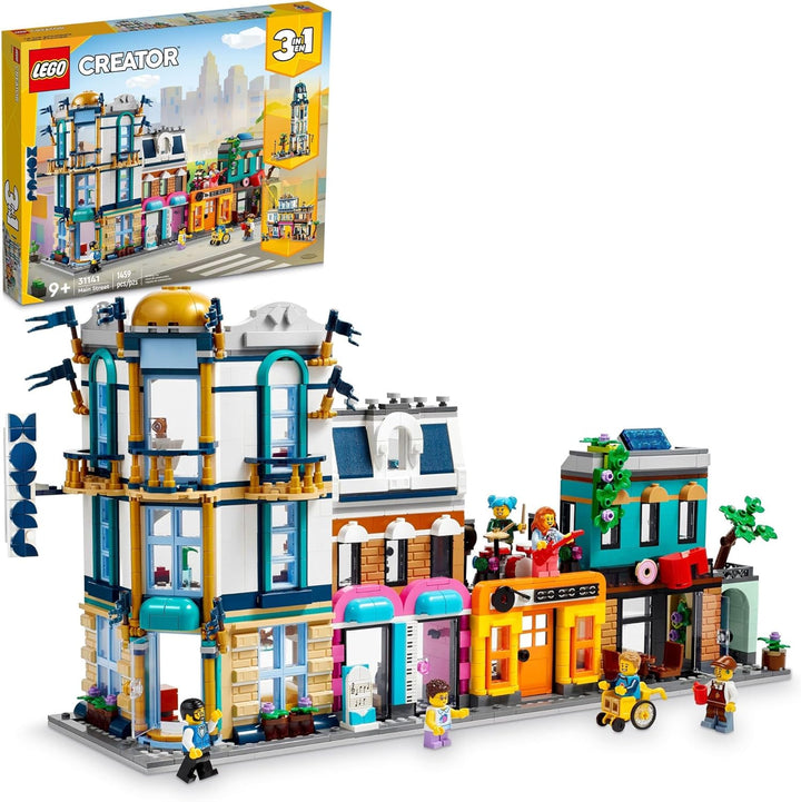 LEGO 31141 Main Street offers a delightful and versatile building experience, bringing the charm of small-town life to your LEGO collection. The detailed buildings and bright colors capture the charm of a bustling Main Street, offering an engaging and enjoyable building experience.