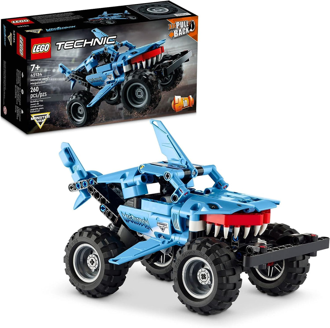 Unleash the beast of the arena with the LEGO 42134 Monster Jam™ Megalodon™. With&nbsp;260 pieces, it's a must-have addition to your LEGO collection. Immerse yourself in the world of Monster Jam, take control of the Megalodon™, and let the monster-sized stunts and battles begin. Feel the roar and the rush of the arena as you conquer every obstacle in your path!