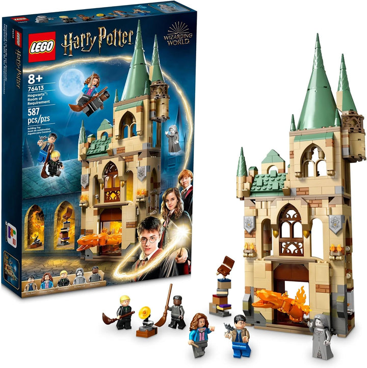 The LEGO 76413 Hogwarts™: Room of Requirement brings one of the most fascinating and versatile rooms from the Harry Potter™ series to life. The Room of Requirement is known for its ability to transform into whatever the seeker needs, making it a central part of many iconic moments from the films and books. 