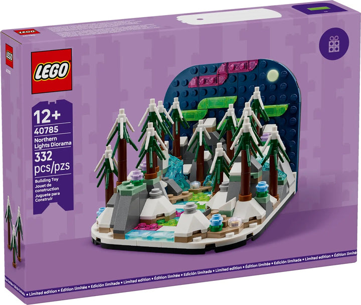 The LEGO 40785 Northern Lights Diorama stands out as more than just a build, it’s a celebration of nature’s beauty and the calming joy of creativity. Unlike other LEGO sets, this one transforms the awe of the aurora borealis into a soothing and artistic display piece. With its detailed snow-covered landscape and cozy cabin, it evokes the warmth of winter nights beneath the stars.