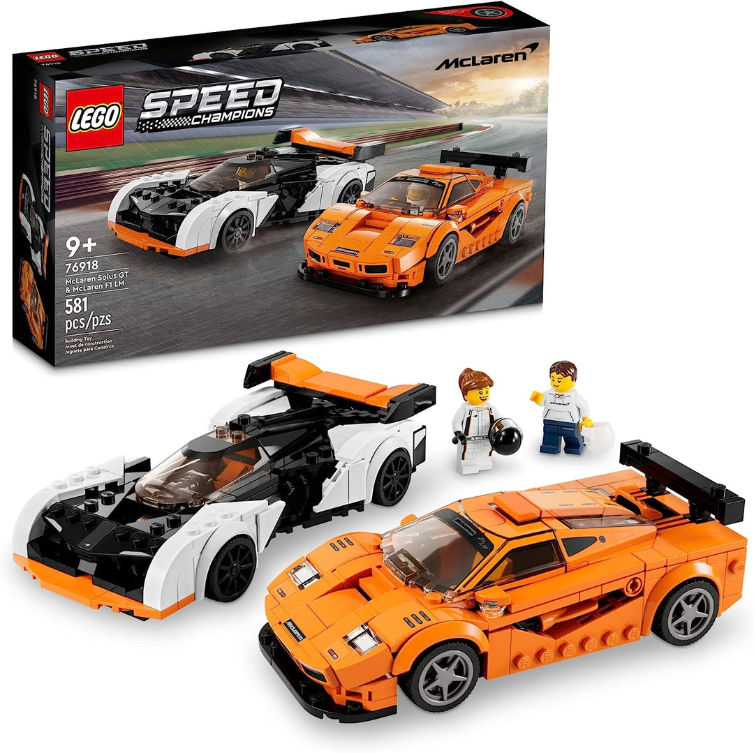 LEGO® Speed Champions McLaren Solus GT & McLaren F1 LM eEnjoy the challenge and satisfaction of building two detailed supercars, each offering a unique building experience.nhances creativity, fine motor skills, and problem-solving abilities through an engaging and immersive building process.