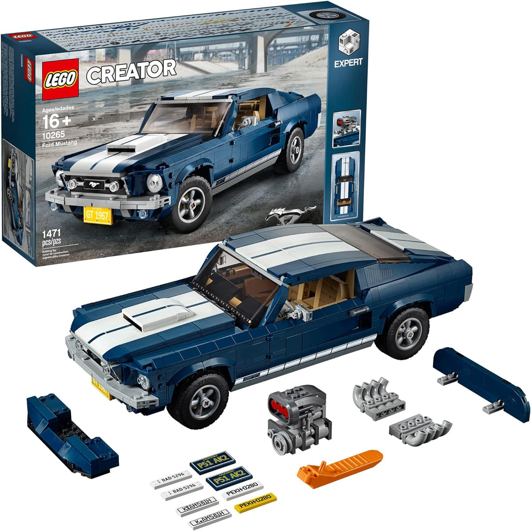 Rev up your imagination with the LEGO 10265 Ford Mustang. With 1,471 pieces, it's a must-have addition to your LEGO collection. Embrace the world of classic cars, celebrate the legacy of the Ford Mustang, and let the iconic automobile become a symbol of American muscle and style in your LEGO universe!