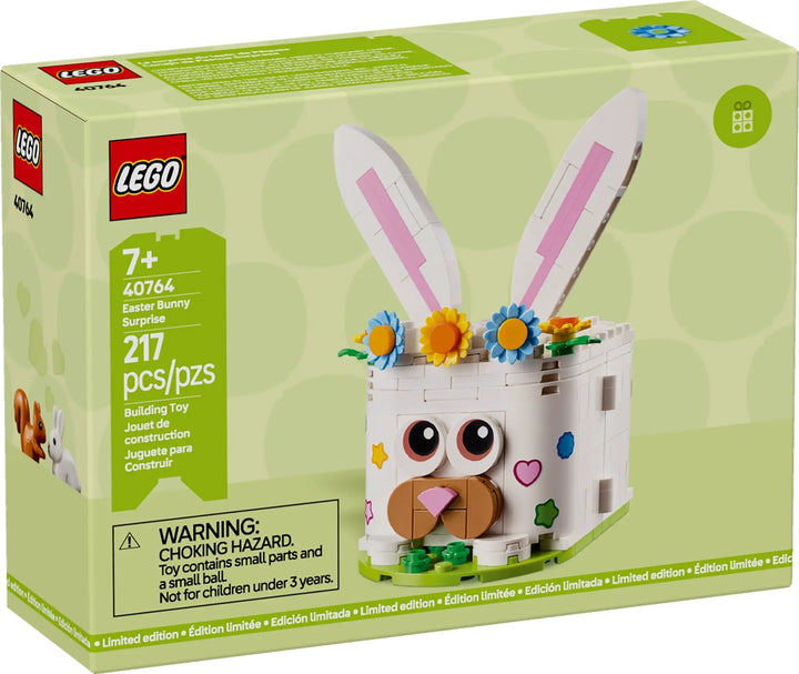 Looking for a sweet, creative alternative to chocolate? The LEGO® 40764 Easter Bunny Surprise is a thoughtful and festive Easter gift that kids (and adults!) will love to build and display. This set features a bunny-shaped box with poseable ears and a floral crown, making it an adorable springtime decoration that fits beautifully on shelves, desks, or Easter tables. Comes with a sticker sheet so kids can personalize the scenes and the bunny itself—adding a layer of interactive fun that sparks creativity.