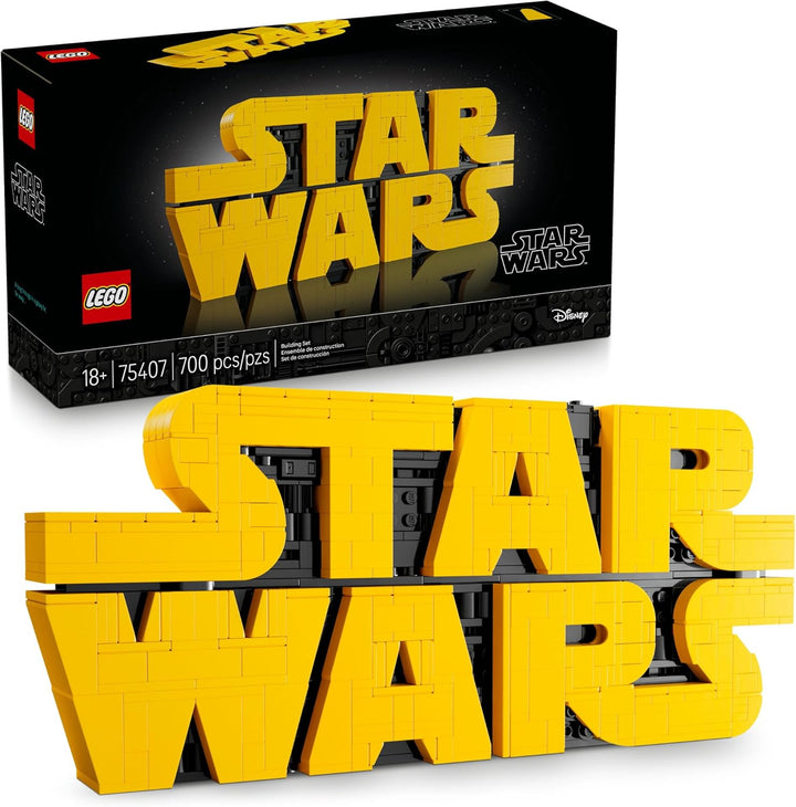 LEGO 75407 Brick-Built Star Wars™ Logo brings that iconic design to life in brick form, making it the perfect fandom badge for any space. Compact yet bold, it fits seamlessly with other LEGO Star Wars models, from helmets to starships to dioramas, adding cohesion and style to your setup. 