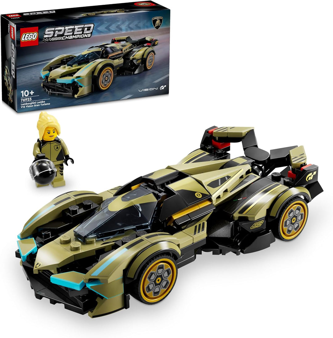 Lego 76923 Lamborghini Lambo V12 Vision GT Super Car is build and own a piece of automotive history with this replica of Lamborghini's visionary concept car, celebrated for its cutting-edge design and engineering.  Ideal for fans of Lamborghini, supercars, and Lego enthusiasts, this set makes a perfect gift for birthdays, holidays, or any special occasion.