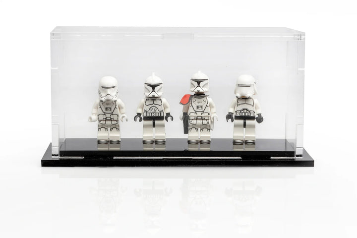 Minifigure Podium 4 Count Display Case MP4