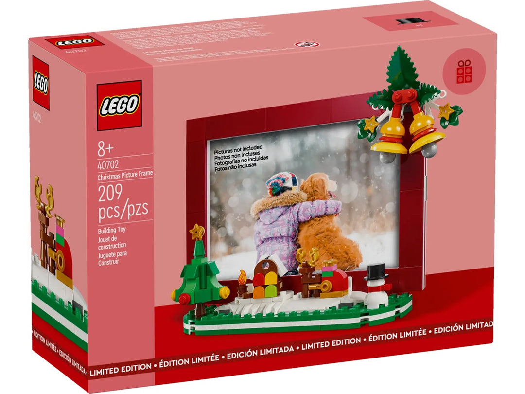 The LEGO 40702 Christmas Picture Frame blends creativity, tradition, and holiday spirit, making it a must-have seasonal collectible. It adds Christmas charm to your home with LEGO-built holly, candy canes, and seasonal colors. A decorative set you can bring out year after year.