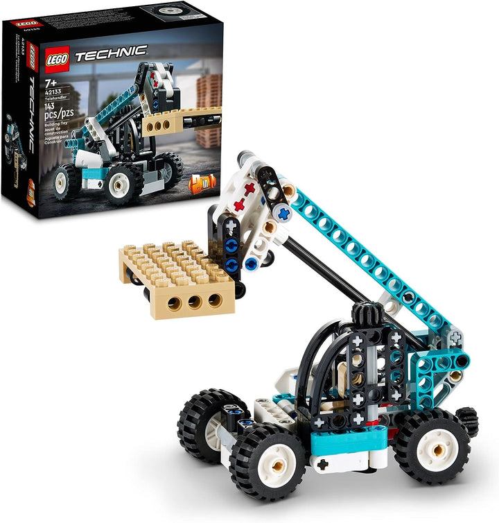 Elevate your construction adventures with the LEGO 42133 Telehandler. With 143 pieces, it's a must-have addition to your LEGO collection. Immerse yourself in the world of heavy machinery, take on construction challenges, and watch your LEGO city come to life as you transport loads with precision and style!