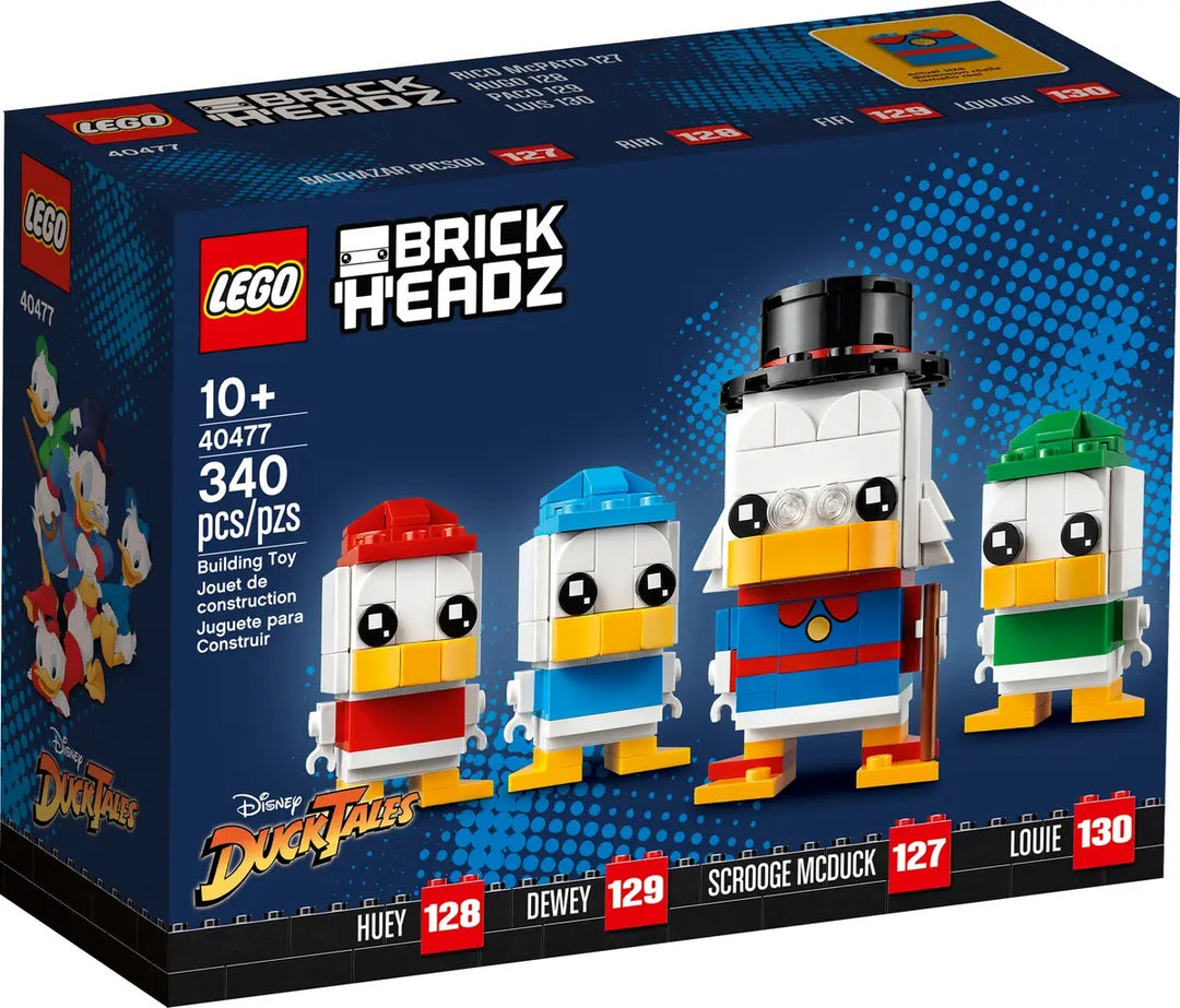 Lego 40477 Scrooge McDuck, Huey, Dewey & Louie Set has Nostalgic Appeal: Relive the magic of DuckTales with this charming set that brings back memories of Saturday morning cartoons. Educational Value: Building with Lego bricks enhances fine motor skills, spatial awareness, and problem-solving abilities. Perfect Gift: Whether for a birthday, holiday, or special occasion, this Lego set is an ideal gift for fans of all ages who love DuckTales and Lego.