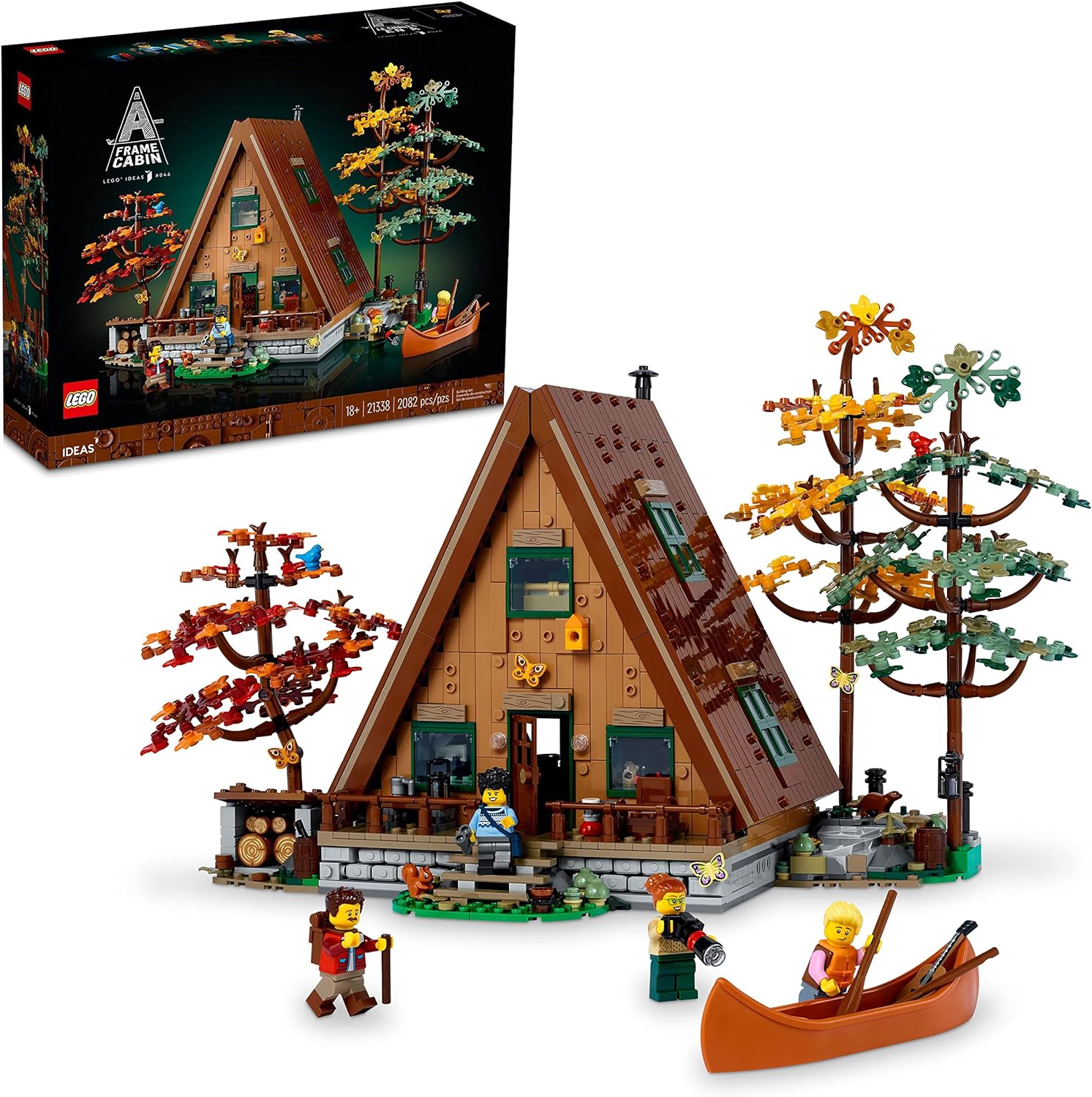 LEGO® Ideas A-Frame Cabin offers a tranquil building experience, allowing you to create a serene retreat away from the hustle and bustle of daily life. A perfect addition to any LEGO® collection, showcasing architectural beauty and natural charm.