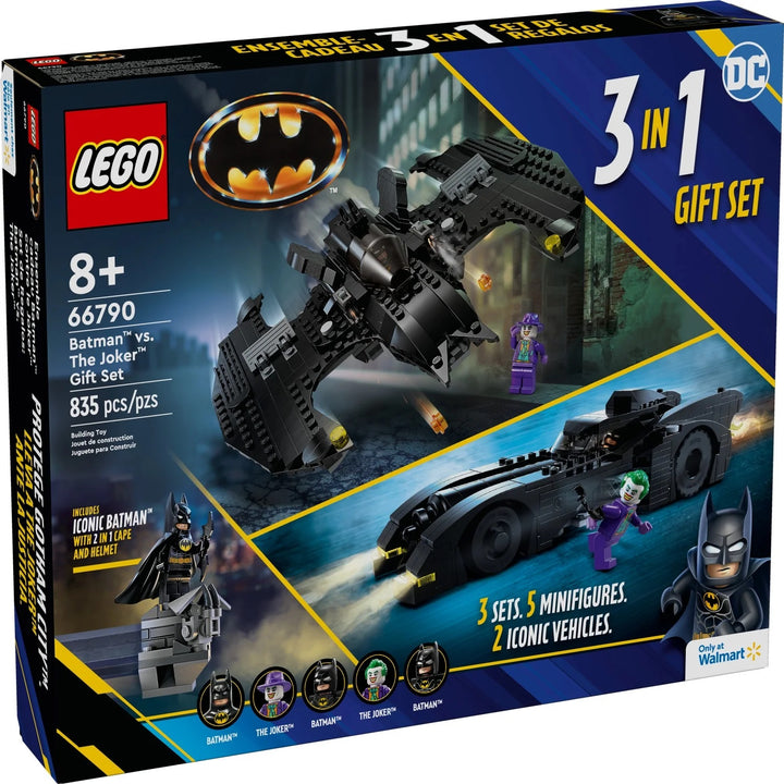 The LEGO 66790 DC Batman vs. The Joker Gift Set brings the legendary battle between Batman and The Joker to life, allowing fans to recreate their favorite DC Comics moments or invent new thrilling adventures. It’s the ultimate showdown between Gotham’s greatest hero and his notorious nemesis. Whether you're a long-time Batman fan or just starting your DC collection, this gift set is a must-have. It features two of the most iconic characters in the superhero world.