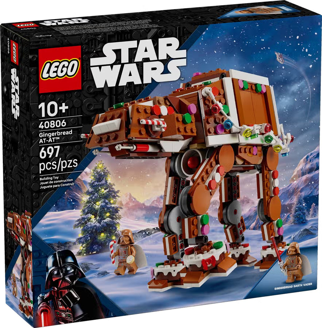 LEGO 40806 Gingerbread AT-AT™ Walker designed for a quick, relaxing, and satisfying build, this set captures the joy of the holidays while appealing to both new and veteran LEGO fans. A special seasonal release that celebrates the creativity of LEGO and the magic of Star Wars™, making it a must-have for collectors.