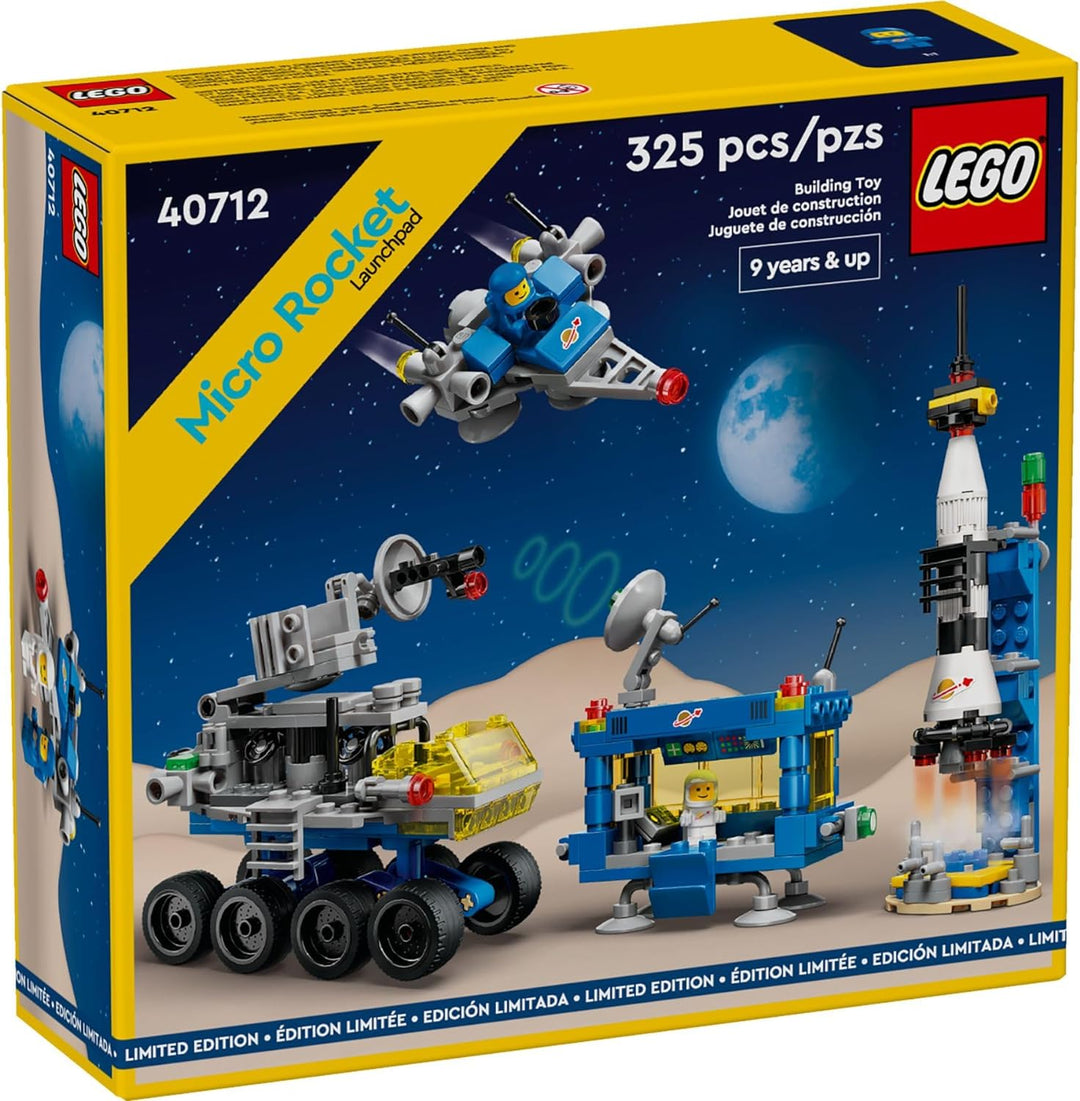 LEGO 40712 Micro Rocket Launchpad set brings the thrill of space exploration to life, perfect for aspiring astronauts and space enthusiasts. The set encourages an interest in science, technology, engineering, and mathematics (STEM), making it a great educational tool for young learners.