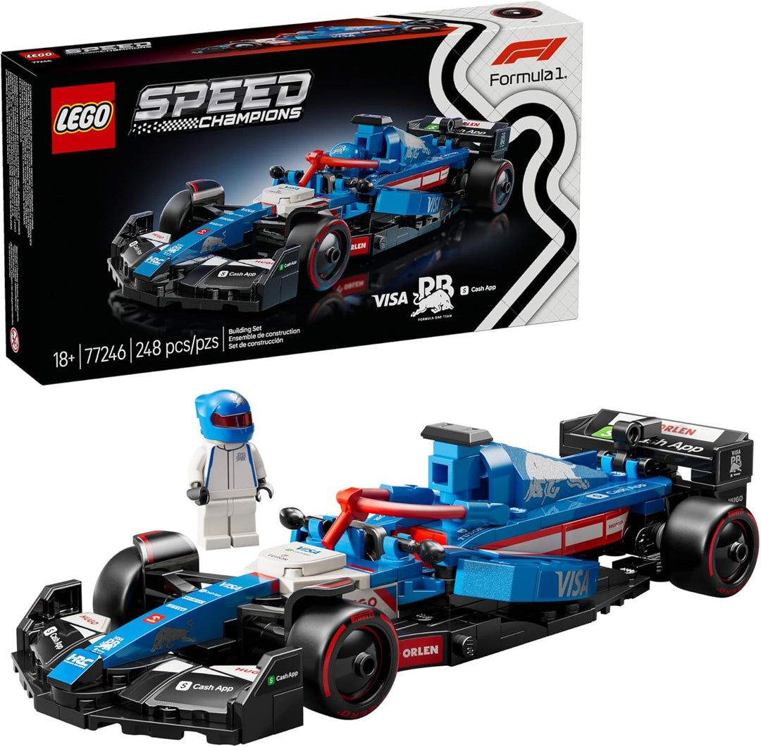 The LEGO 77246 Visa Cash App RB VCARB 01 F1® Race Car set offers an engaging building experience for adult fans of LEGO and Formula 1®. Its detailed design and authentic features provide a fun way to celebrate the Red Bull Racing team's 2024 season. Whether you're a motorsport enthusiast or a LEGO collector, this set is a valuable addition to your collection. 