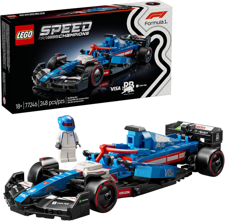 The LEGO 77246 Visa Cash App RB VCARB 01 F1® Race Car set offers an engaging building experience for adult fans of LEGO and Formula 1®. Its detailed design and authentic features provide a fun way to celebrate the Red Bull Racing team's 2024 season. Whether you're a motorsport enthusiast or a LEGO collector, this set is a valuable addition to your collection. 