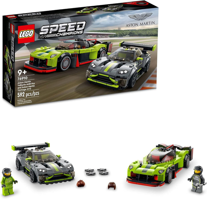 Lego 76910 Aston Martin Valkyrie AMR Pro and Aston Martin Vantage GT3