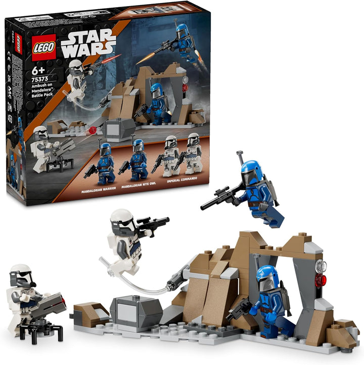 LEGO® Star Wars™ Ambush on Mandalore™ Battle Pack. Encourages imaginative storytelling as children recreate epic scenes from Star Wars: The Clone Wars™ or invent their own adventures. A must-have for LEGO® and Star Wars™ collectors, this set adds a unique piece to any collection. Compatible with other LEGO® Star Wars™ sets for even more action-packed play and display options.