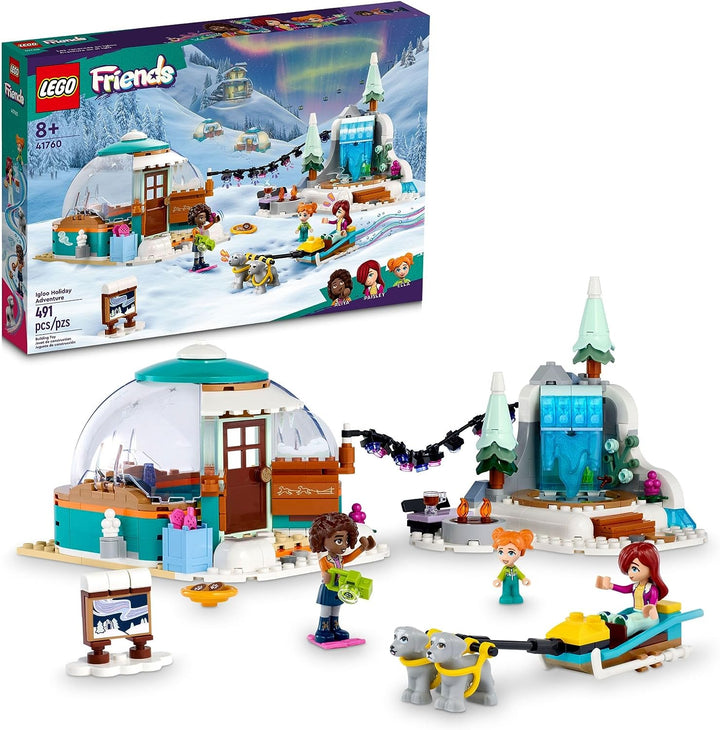 LEGO® Friends Igloo Holiday Adventure encourages imaginative storytelling and role-playing as children create their own winter adventures with their favorite LEGO® Friends characters. Helps develop fine motor skills, creativity, and problem-solving abilities through an engaging building experience.