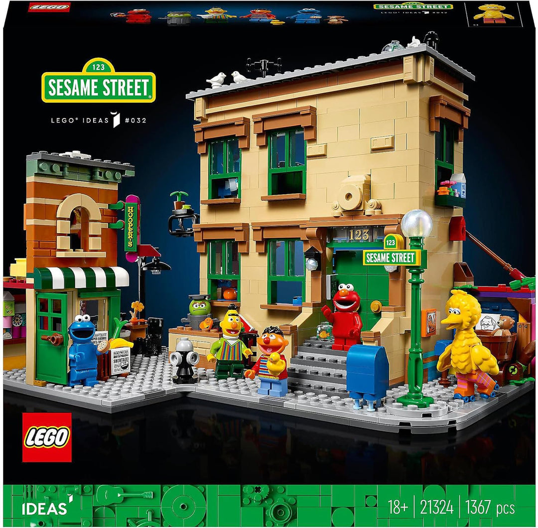 Embark on a heartwarming adventure through Sesame Street with the LEGO 21324 123 Sesame Street set. With 1,367 pieces and iconic mini-figures, it's a perfect addition to your LEGO collection. Join the Sesame Street community, relive cherished moments, and introduce the magic of "Sesame Street" to a new generation. The neighborhood is waiting for you!