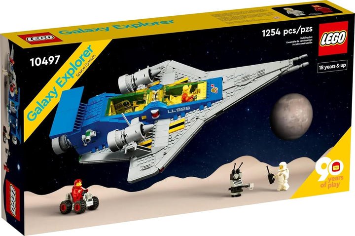 Embark on a cosmic adventure with the LEGO 10497 Galaxy Explorer. With 1254 pieces, it's a must-have addition to your LEGO collection. Blast off into the unknown, chart new courses, and let your imagination soar to infinity and beyond!