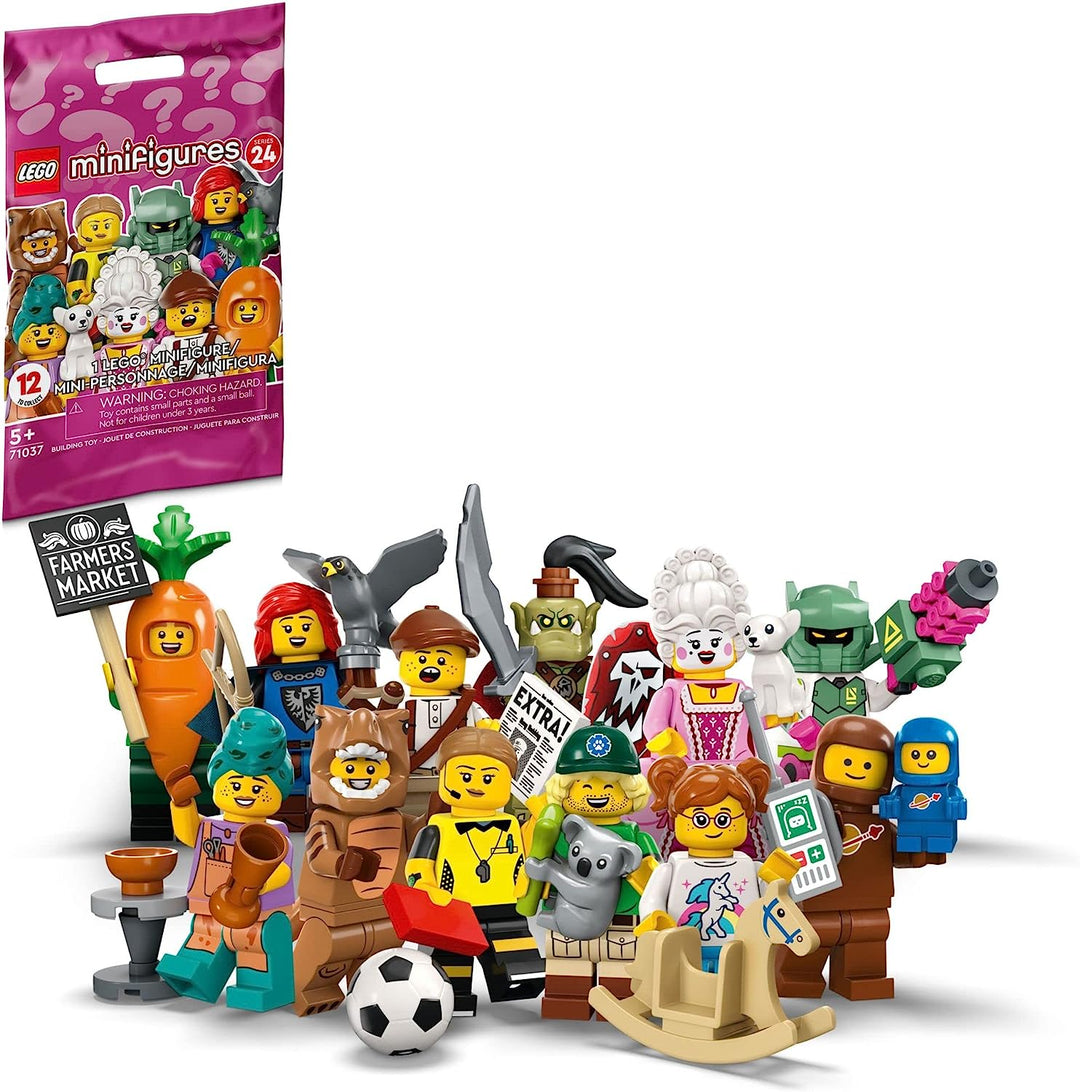 Unveil a world of miniature wonders with the LEGO 71037 Minifigures Series 24. With 12 unique characters to collect, it's a must-have addition to your LEGO collection. Let your creativity run wild, tell your own stories, and experience the joy of mini-figures as you embark on exciting adventures in the palm of your hand!