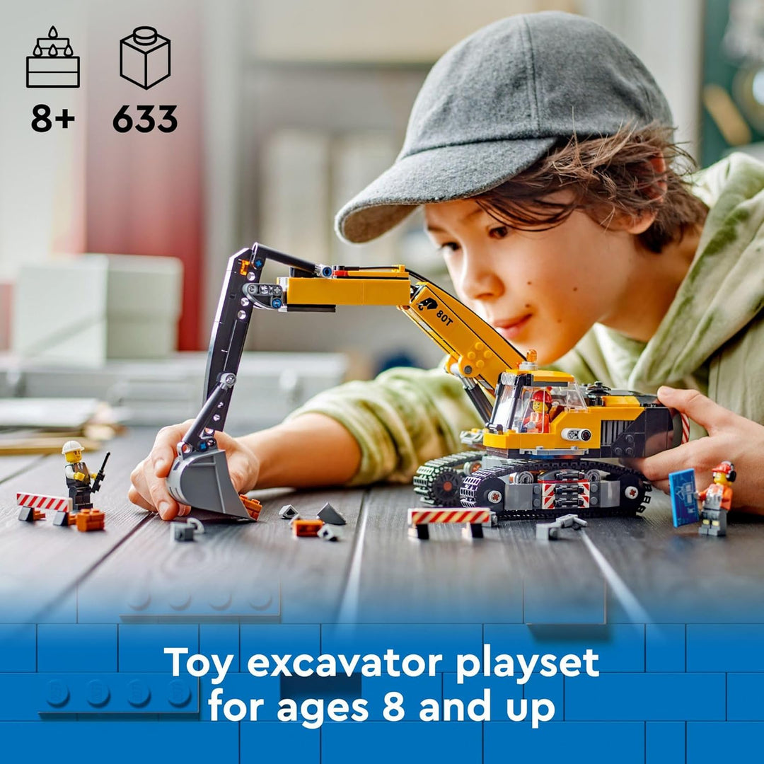 Lego 60420 Yellow Construction Excavator
