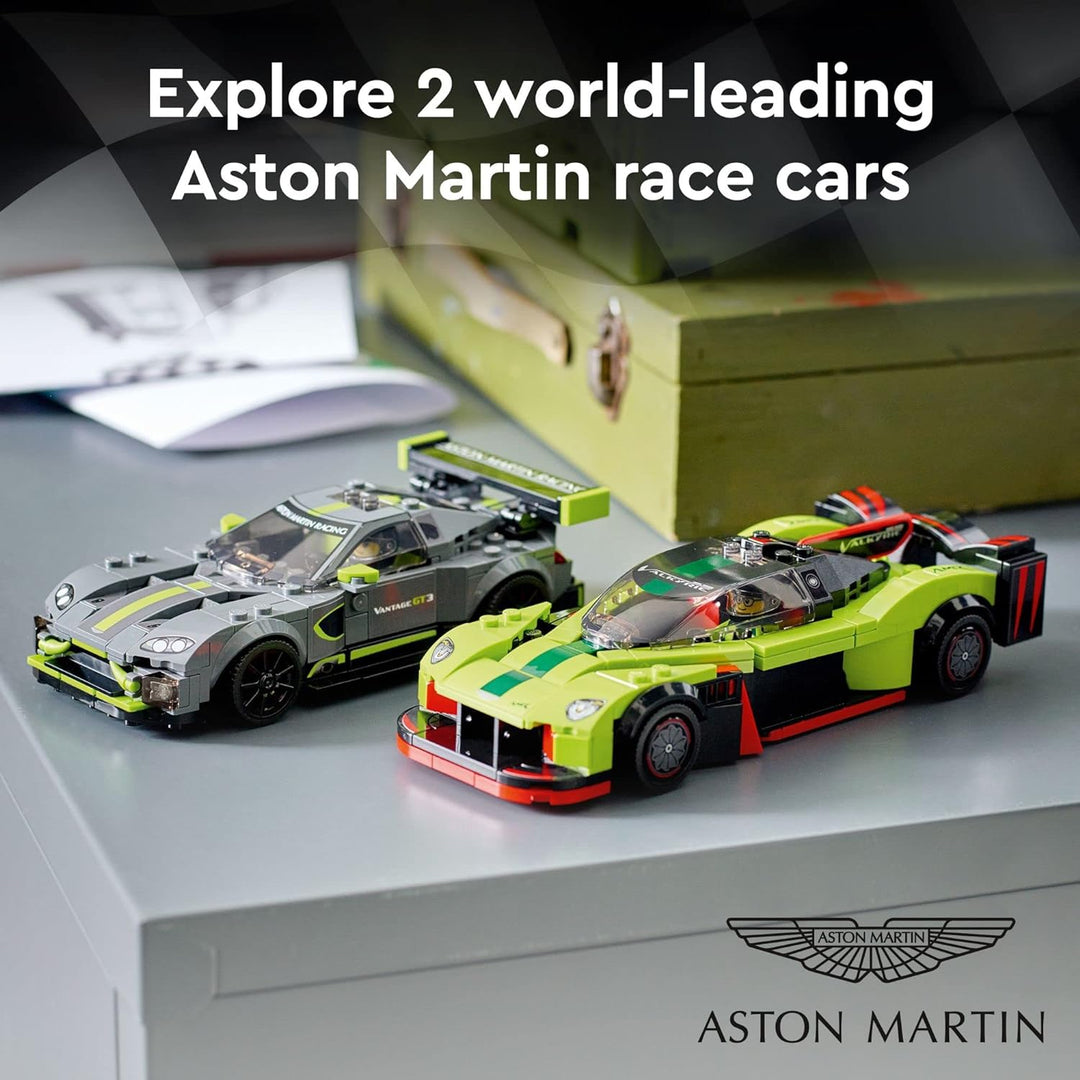 Lego 76910 Aston Martin Valkyrie AMR Pro and Aston Martin Vantage GT3