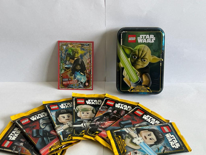 Lego Star Wars Trading Cards Series 1 Collector Tin Yoda-Toys Coming In Hot